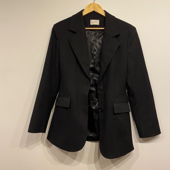 DISSH Apollo Black Cinched Blazer Size - Picture 4 of 6